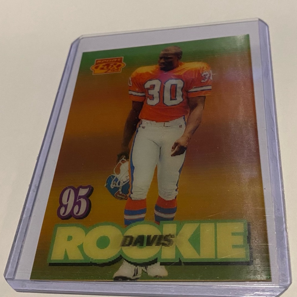 Terrell Davis RC Rookie 1995 Sport Pinnacle Flix # 145 Vintage Collectible